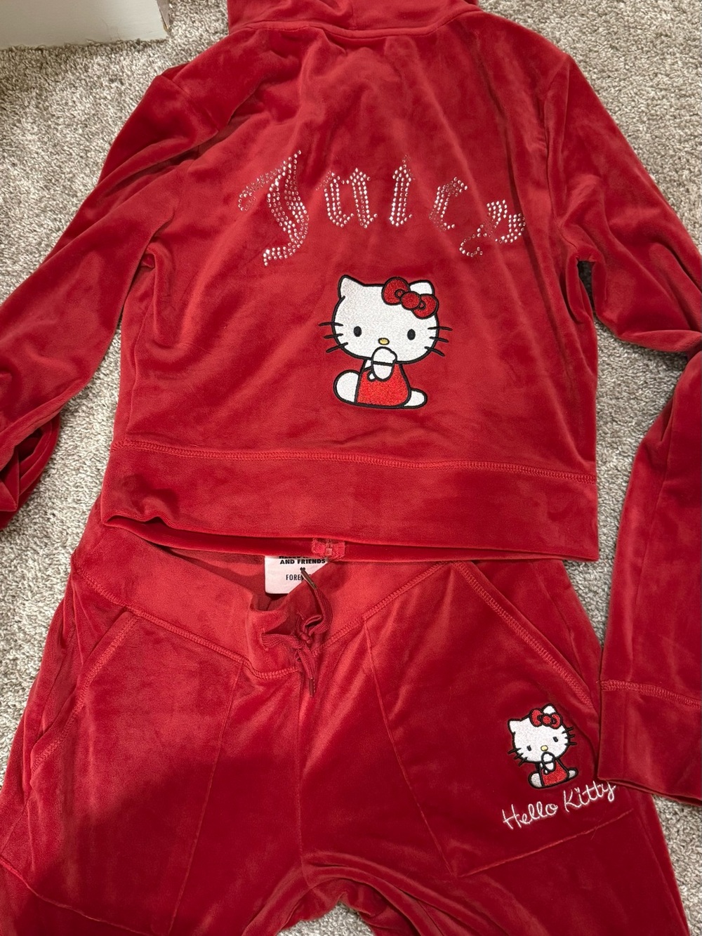 Hello Kitty x Juicy Couture collab tracksuit size small